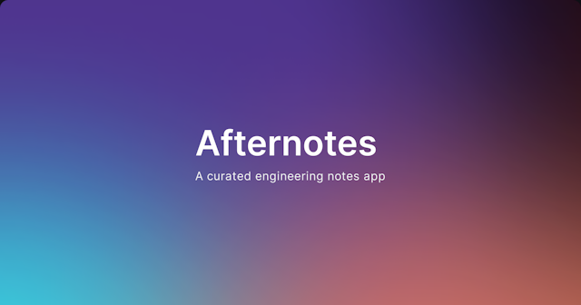 Afternotes